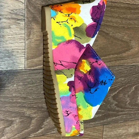 🔥 Colorful Floral Wedge Sandals - Picture 9 of 10